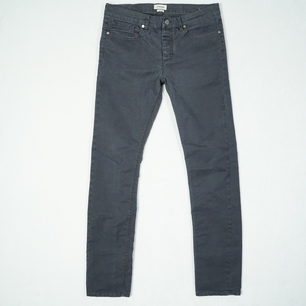 Zadig & Voltaire Platine Anthra Slim Fit Pants Dark Grey Mens 31 WECI3002H